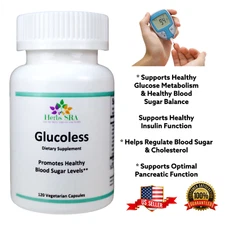 Fenugreek, Black Garlic, Vitamin B6, 120 Capsules, Natural, Glucosa Control. 