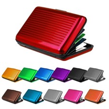 Waterproof Business ID Credit Card Wallet Holder Aluminum Metal Pocket Case Box