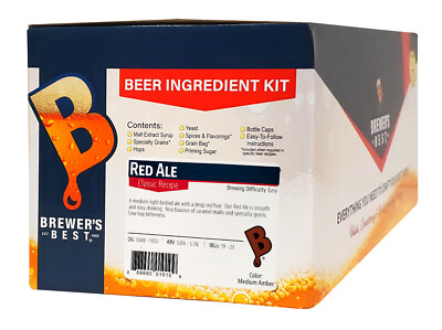 Brewer's Best Red Ale Ingredient Kit for Home Brew Beer Making