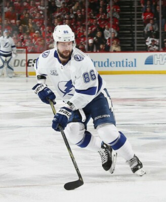 Nikita Kucherov Tampa Bay Lightning Unsigned 8x10 Photo (A)