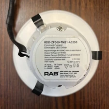 RAB LIGHTING #RDD-ZP009-TM31 Dimmable Current LED Driver With Light