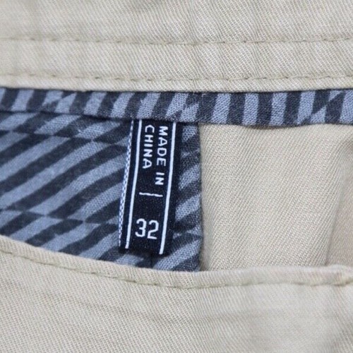 Men's O'Neil Cargo Shorts Snap Pocket Beige 100% Cotton Size 32 - Picture 5 of 11