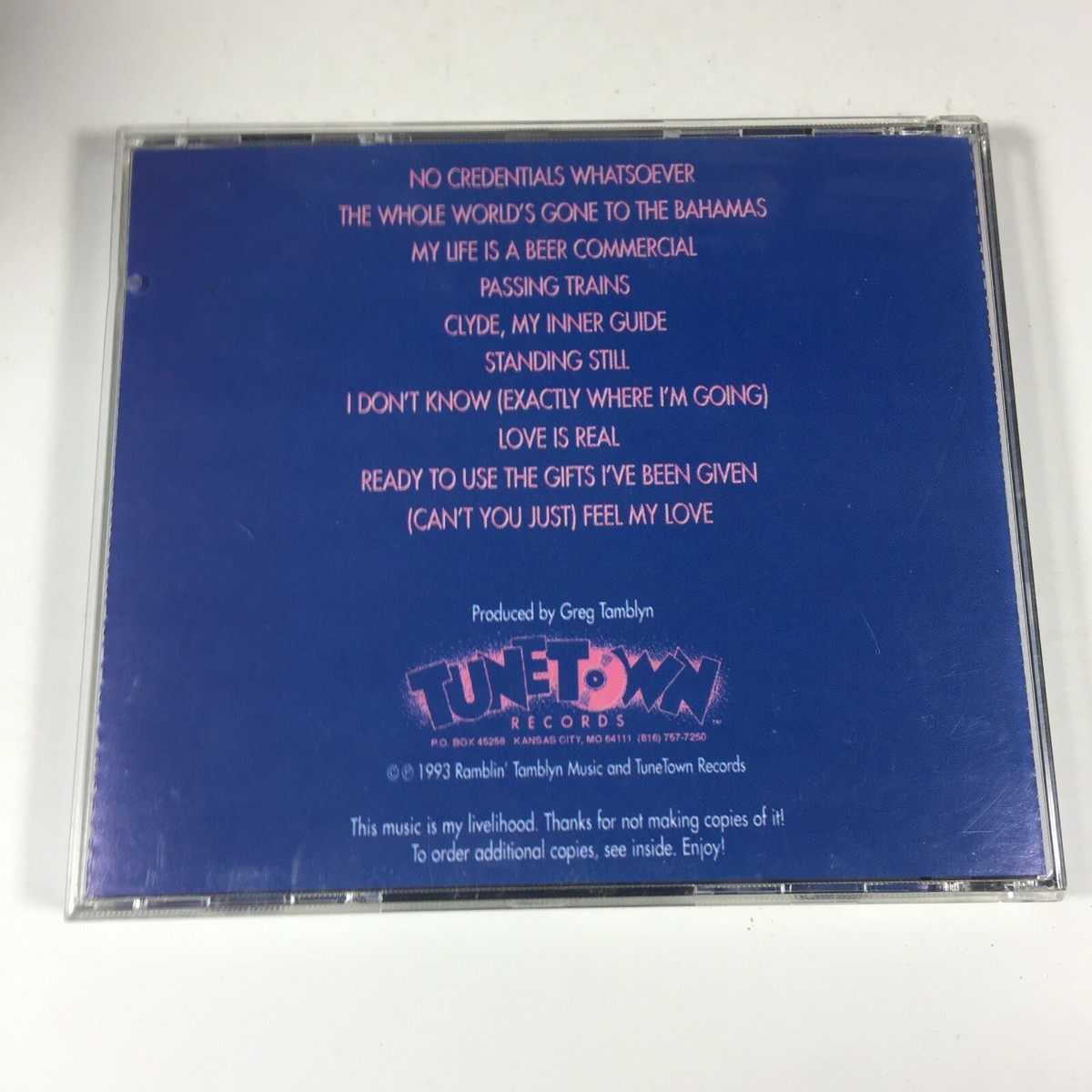 No Credentials Whatsoever - AUDIO CD - GREG TAMBLYN | eBay