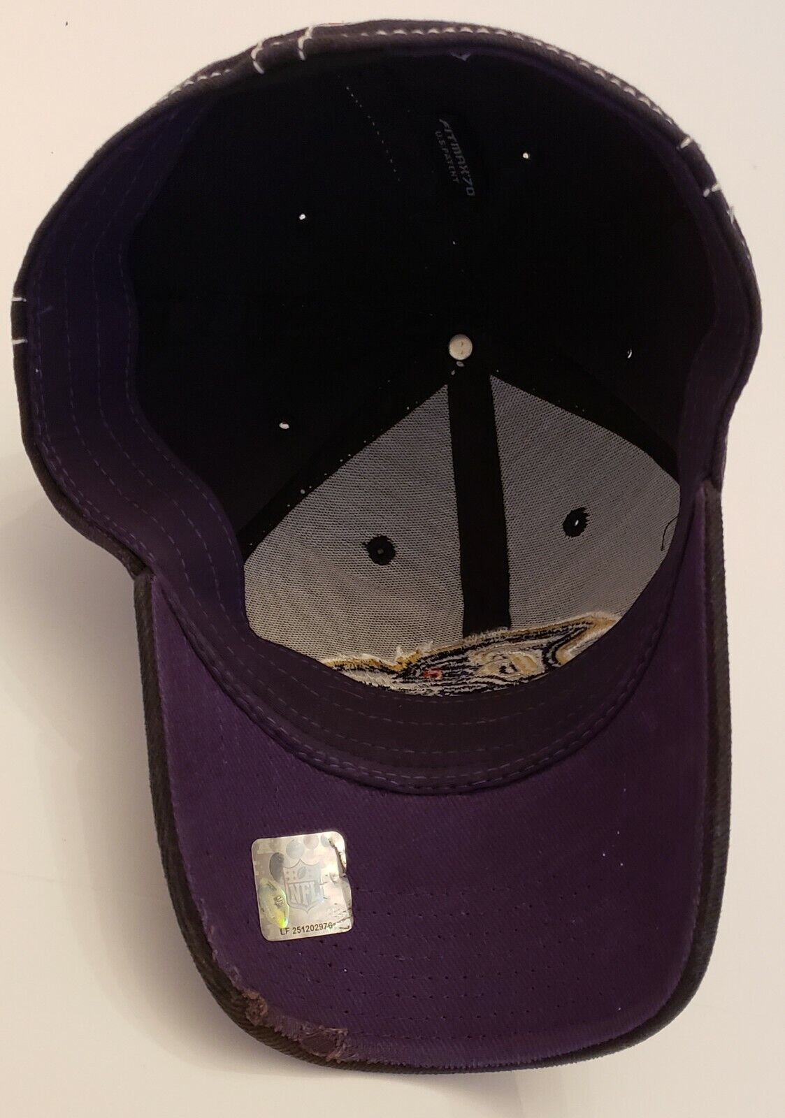 Baltimore Ravens Hat Cap Purple Black NFL Reebok Small/medium Flex (used)