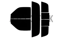 PreCut All Side Window Film Any Tint Shade % For Ram 1500 Standard Cab 1998-2001