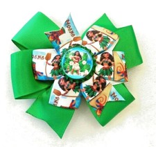 Beautiful Disney's Moana Inspired Girl's Bottle Cap Hair Bow