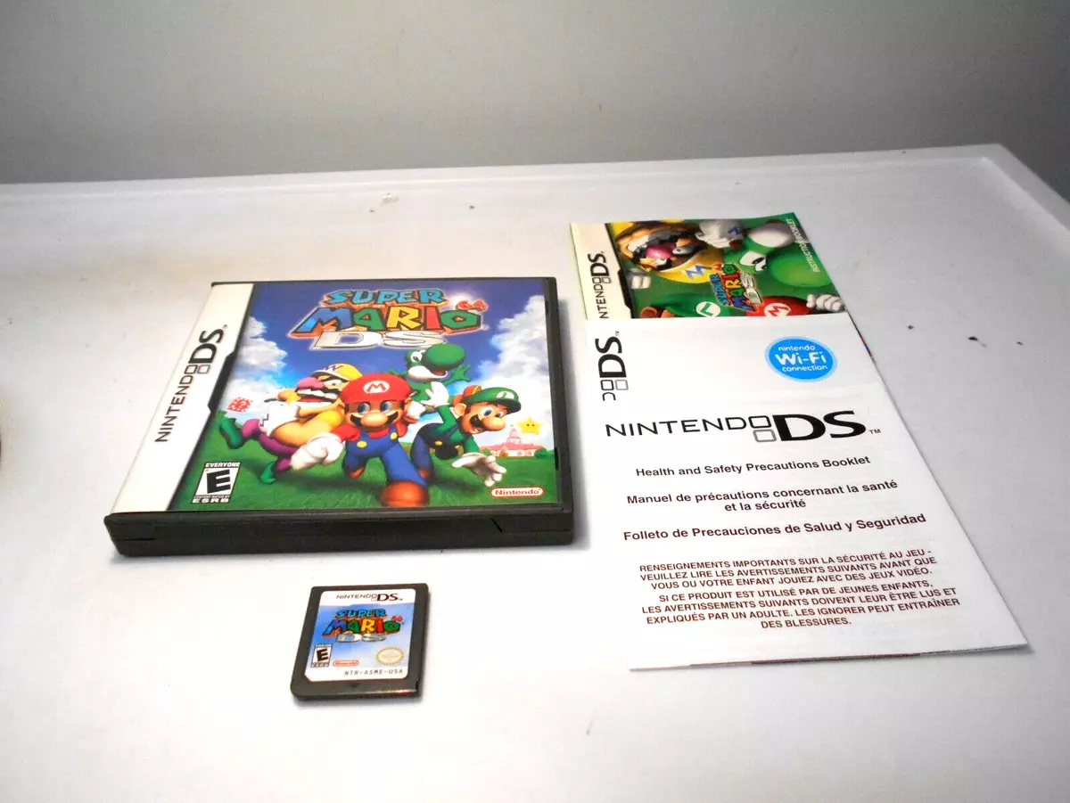 Super Mario 64 DS game for Nintendo DS / DS Lite / DSi w box graphics,  booklet