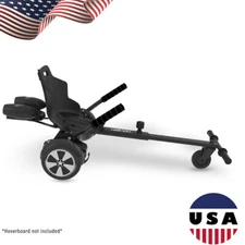 Hoverboard Attachment W/ Working Fog Blaster & LED Lights Adjustable Frame Black