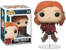 Harry Potter POP! Movies Ginny Weasley on Broom Vinyl Figure #53 [Quidditch ]