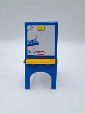 Little Tikes Dollhouse Furniture Art Blue Easel Chalkboard Dry