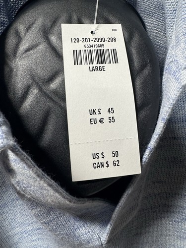 Abercrombie & Fitch Polo Uomo Grande Blu Cotone con Nylon, Viscosa Basic - Foto 5 di 6
