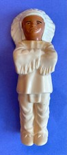 VINTAGE 1950s HARD PLASTIC CELLULOID Native American INDIAN CHIEF FIGURINE 5.5  