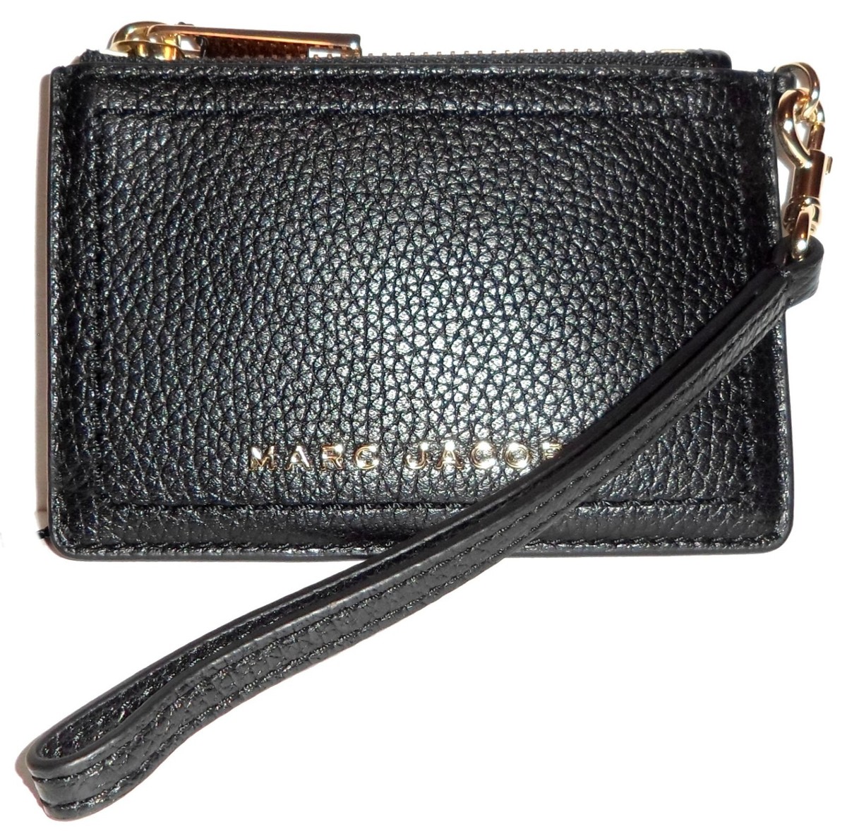 MARC JACOBS Black Leather Key Holder Purse Wristlet NWT | eBay