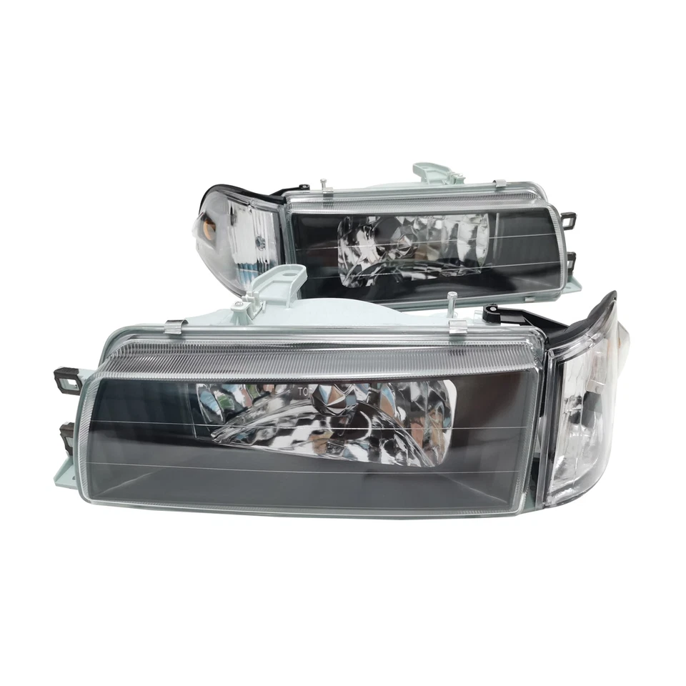 Conjunto de faróis esquerda+direita para 1988-92 Toyota Corolla Sedan Wagon AE92 E90 EE90 - Imagem 4 de 4