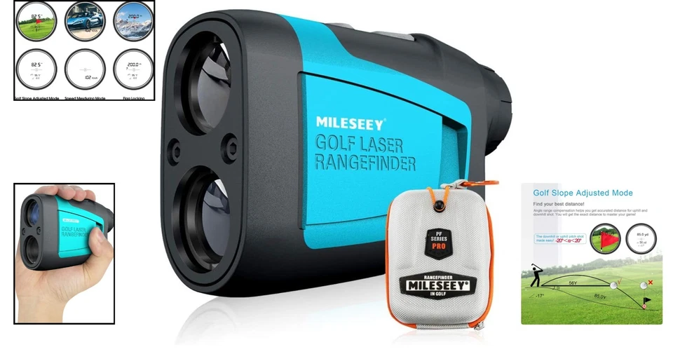 Laser Entfernungsmesser 600M Golf Jagd Geschwindigkeit Messgerät - Bild 2 von 4