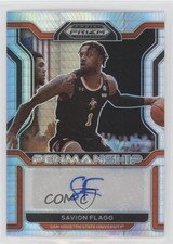 2022-23 Panini Prizm Draft Picks College Penmanship Hyper Savion Flagg Auto 0c2