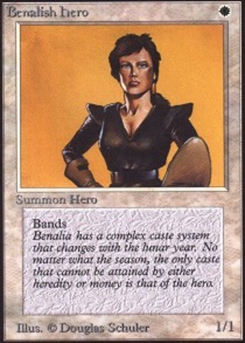 [1x] Benalish Hero Played, English Beta MTG Magic