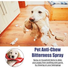 4 Bottles Pet Bitter Spray 50ml, Anti-Chew for Table Legs Sofa Chewing Cats