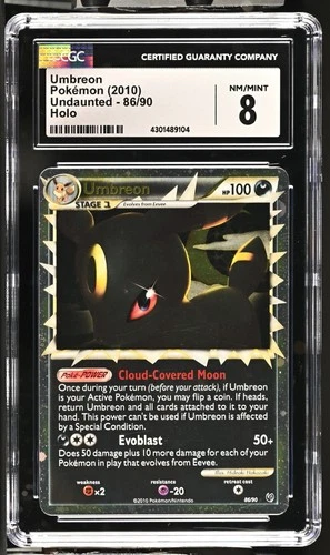 CGC 8 Umbreon (Prime) 86/90 Undaunted Holo