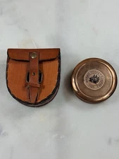  Robert Frost Brass Poem Compass - Copper Finish Pocket Pirate Compass 