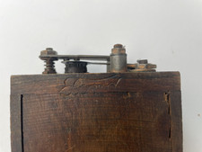 Vtg Ford Model T Wood Ignition Buzz Coil Box Ford Logo Script 1920s - Untested