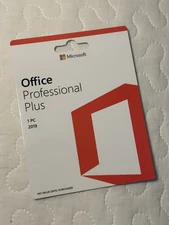 Microsoft Office Professional Plus 2019 1 User 1 PC Product Card