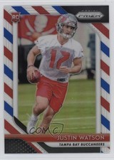 2018 Panini Prizm Rookie Red White & Blue Prizm Justin Watson #273 14tz