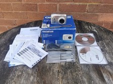 Boxed Olympus Digital Camera D-535 Zoom 3.2MP Silver Tested & Working Good Con