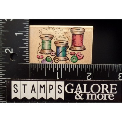 Hero Arts Rubber Stamps YOURE SEW SPECIAL SEWING THREAD SPOOLS BUTTONS #T19
