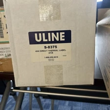 Uline S-8375 4″ x 4″ Direct Thermal, 1400 Labels Per Roll with 4 Rolls in a Box 