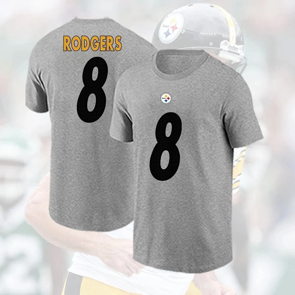 Aaron Rodgers #8 Pittsburgh Steeler Team Name and Number