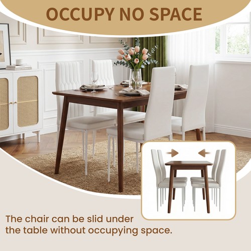 Juego de 4/6 sillas de comedor de terciopelo sillas de salón sillas de cocina muebles sillas - Imagen 16 de 28