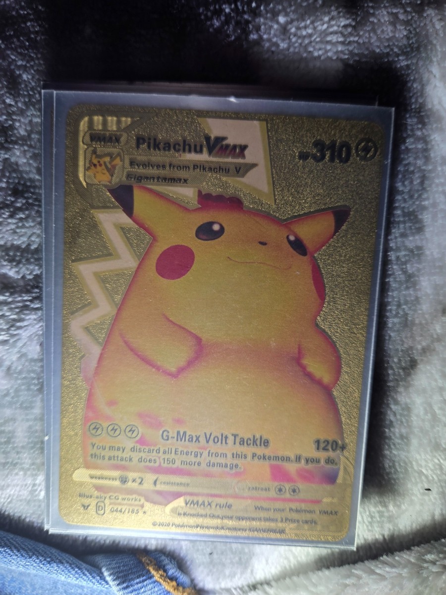 Pokemon Pikachu VMAX Gold Card - Collectible Trading Card HP 44310 | eBay