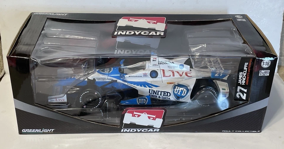 Firmado James Hinchcliffe 27 Andretti 2014 Greenlight Edición Limitada IndyCar 1/18 Diecast Foto 2 de 4