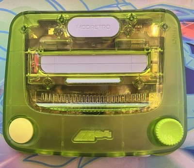 ModRetro M64 Console GREEN  & 2 Controllers GREEN/PURPLE