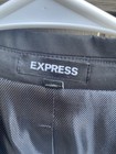 Express Blazer Mens 42R Black Slim Military Arm Badge Star Eagle Detail Jacket — photo 4