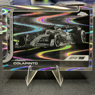 2025 Topps Chrome Formula 1 Franco Colapinto #87 Black And White Raywave