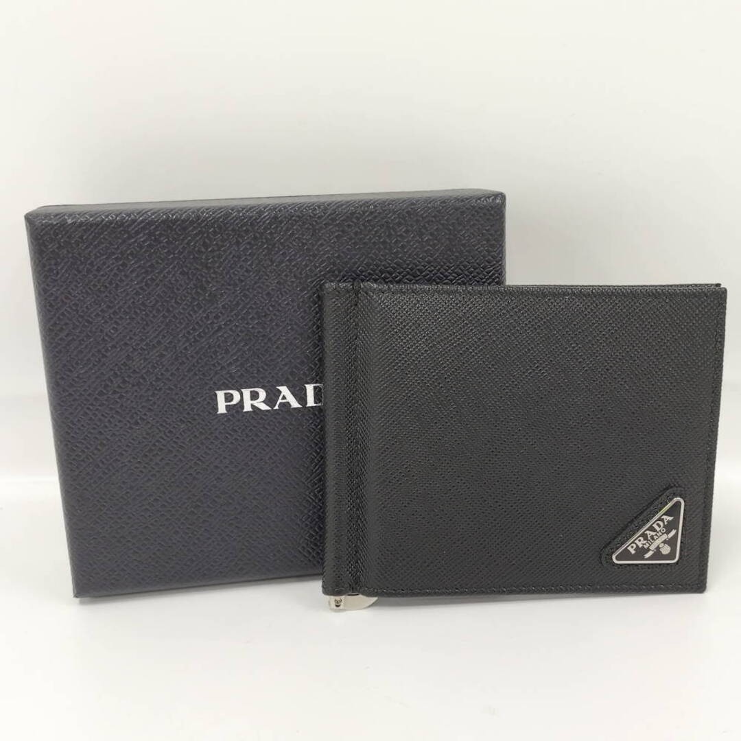Jacquemus PRADA Bifold Wallet Money Clip Bill Purse Saffiano Leather Used SKAI-0 thumbnail 8