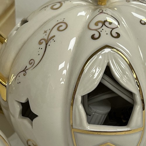Lenox Disney Cinderella's Enchanted Lighted Coach Pumpkin Carriage Figurine Box - Picture 8 of 21