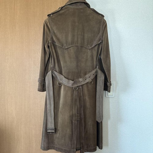 Trench cappotto Ralph Lauren pelle scamosciata taglia 2 - Foto 2 di 24