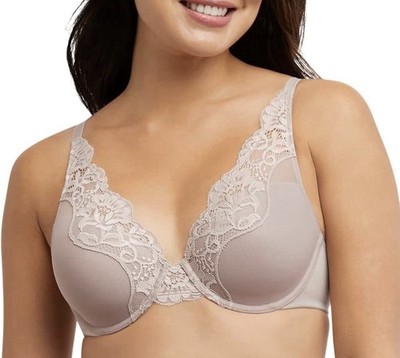 Bali Lace Detail Underwire Padded Bra Convertible Straps Ref Pic 36D Orig $48