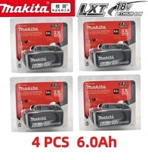 Genuine 4 Pack Makita BL1860B-2 18V LXT Lithium Ion 6.0Ah Battery USA-Ship