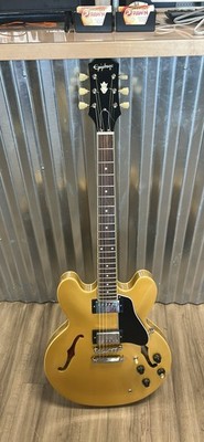 Epiphone ES-335 Trad. Pro Semi-Hollow Electric Guitar GOLD Excellent Cond. 2021