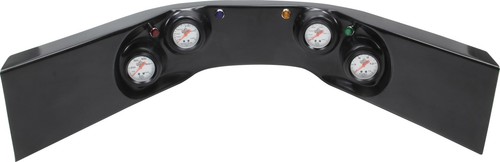 Quickcar Racing Products 61-6724 - 4-Gauge Molded Dash Op/ Wt/Ot/Fp Black