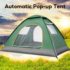 Automatic Quick-Set Two-Door Two-Window Camping Tent 3-4 People Man Pop Up Tent