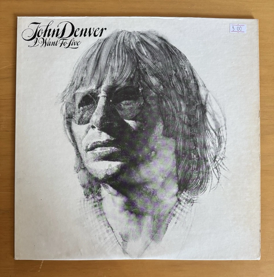 JOHN DENVER 1977 Vinyl LP “I WANT TO LIVE”. Record Vinyl AFU-2521 - Image 3 of 4