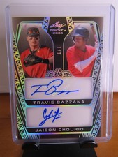 2024 Leaf Trinity Dual Travis Bazzana Jaison Chourio Auto 1/1 (B113) 