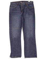 TOMMY HILFIGER Mens Bootcut Jeans W34 L32 Blue Cotton BP27