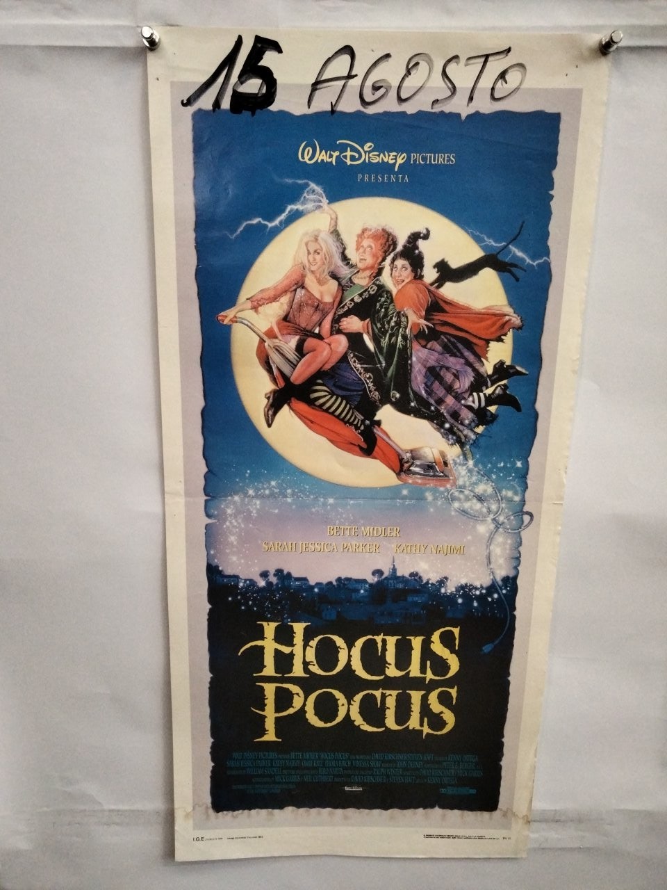 Locandina originale film Hocus Pocus (1993) - Regia di Kenny Ortega