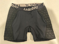 LEGEND Womens Black Compression Sliding Padded Shorts M New FREE SHIPPING
